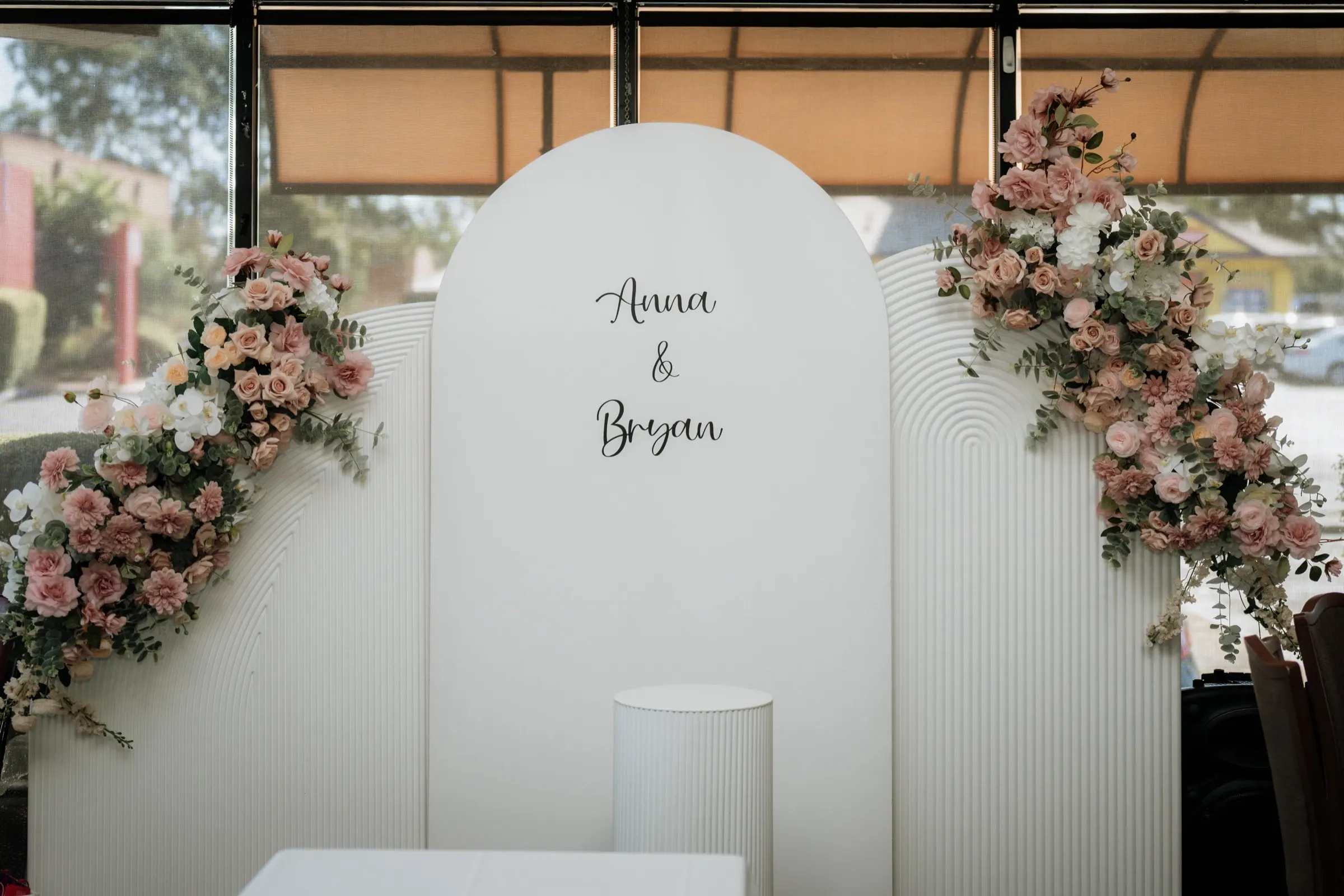Bride and bridesmaids
