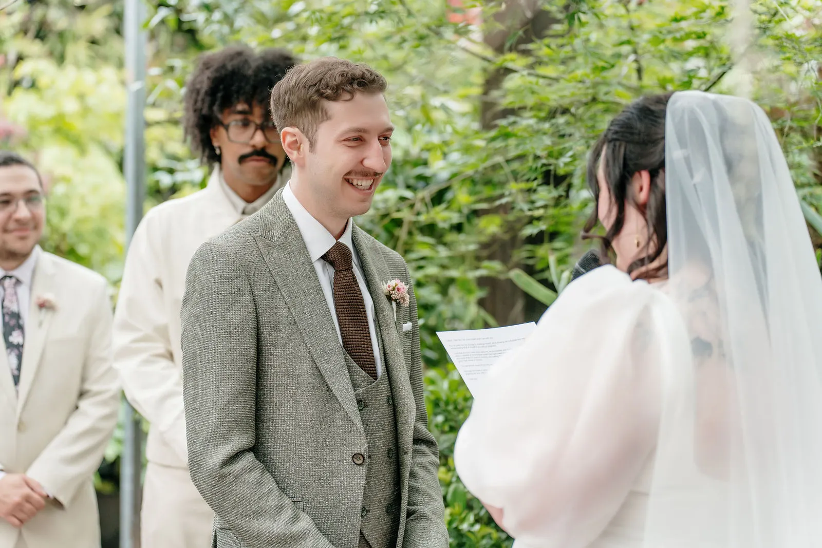 First kiss as married couple