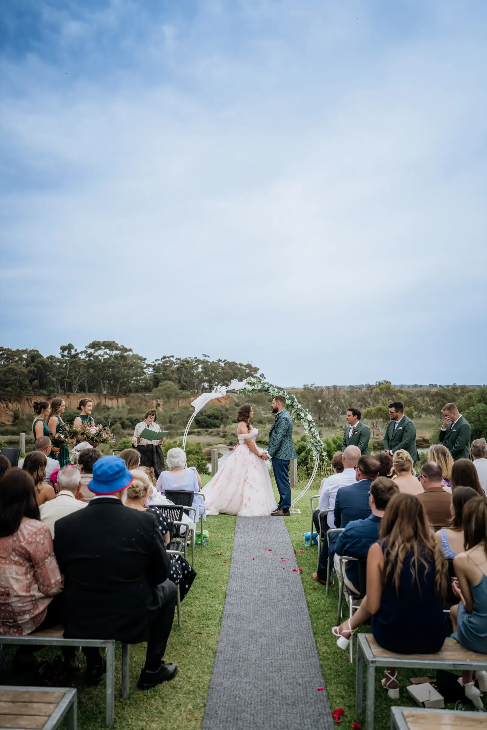 Jordy and Nic at The Views Werribee, golden hour