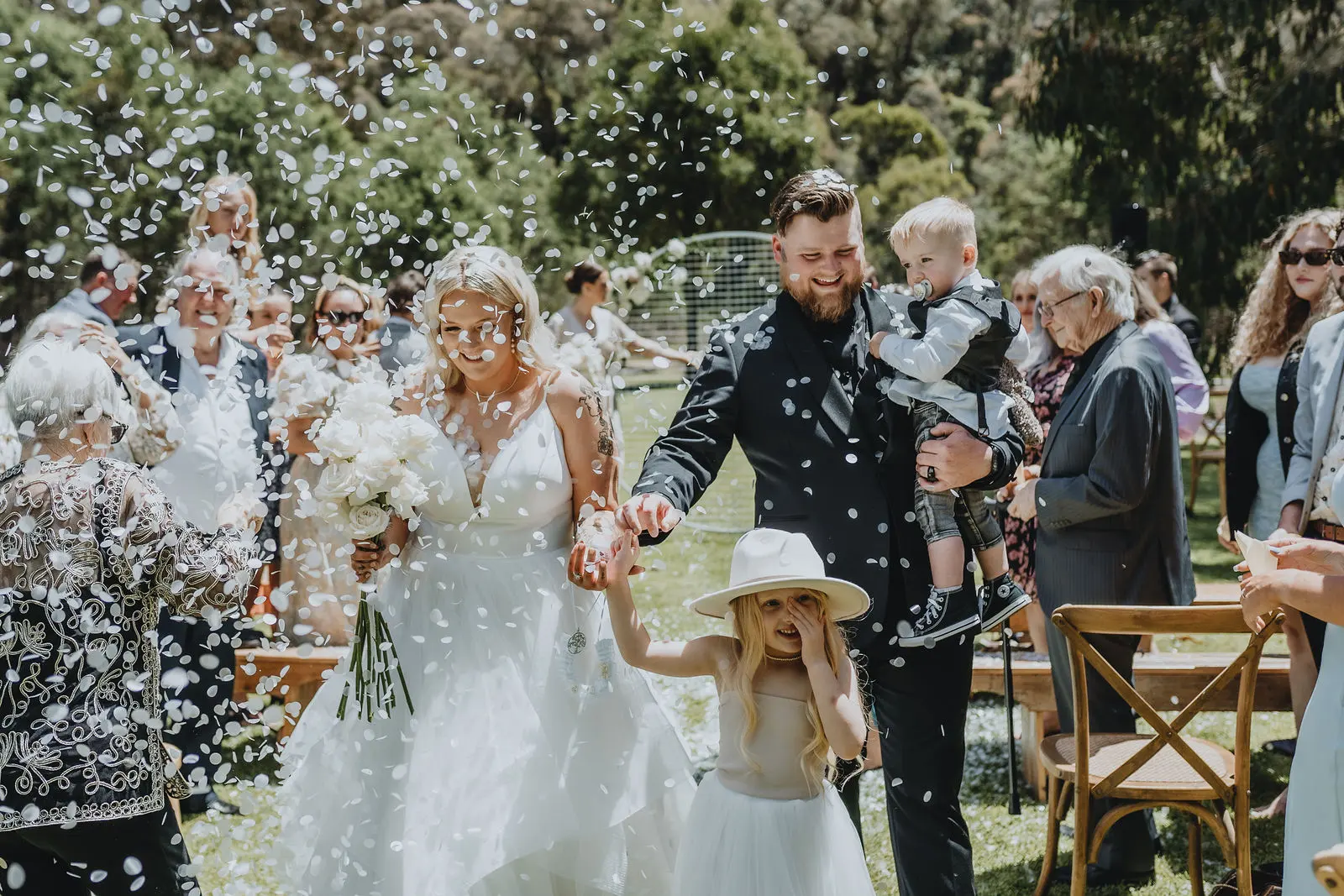 Wedding celebration moment