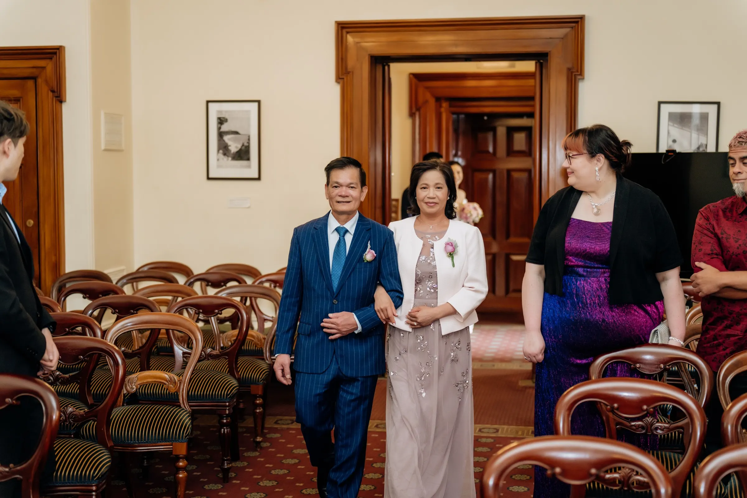 DanWen and Il at Chanel Melbourne on their wedding day
