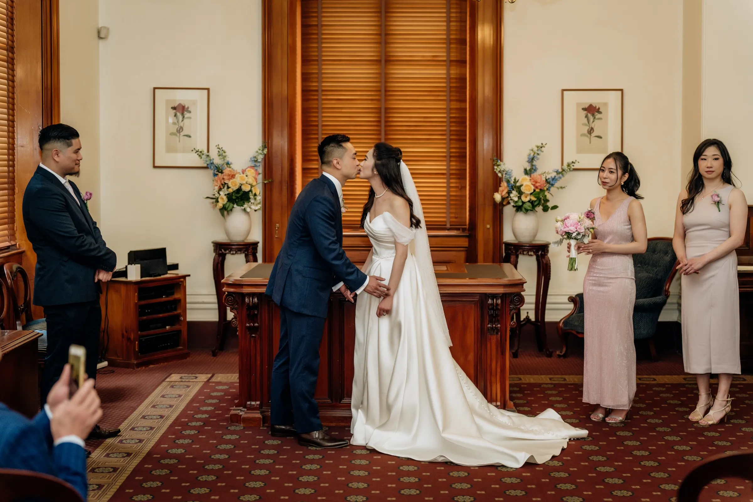Wedding portraiture at Chanel Melbourne, Bourke Street