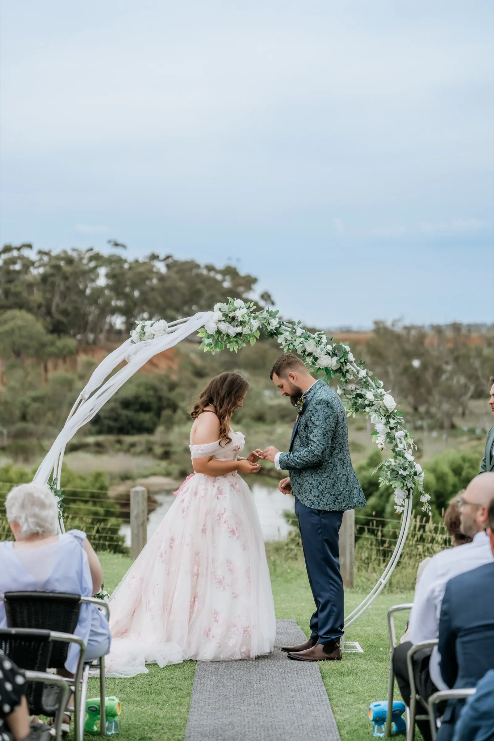 Last quiet moments before Jordy and Nic's ceremony