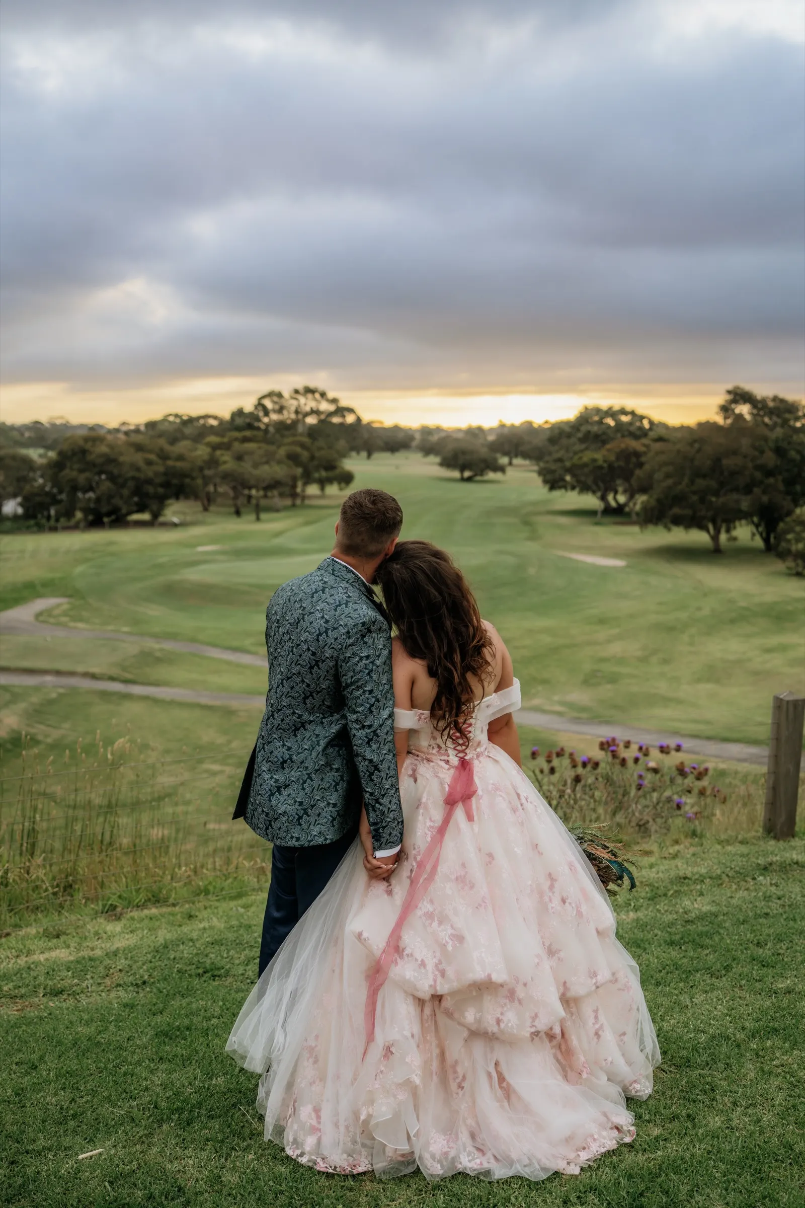 Walking back down the aisle as newlyweds