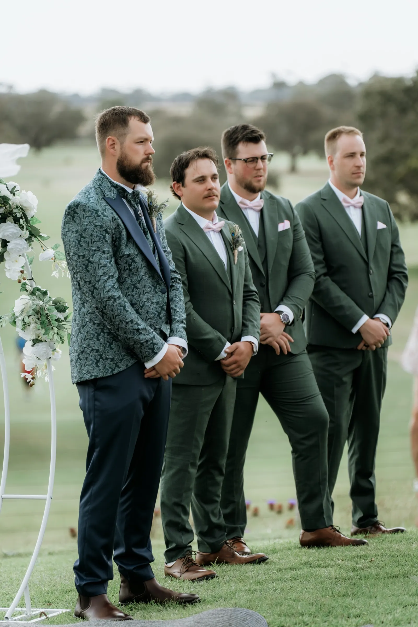 Family toasts during the wedding reception
