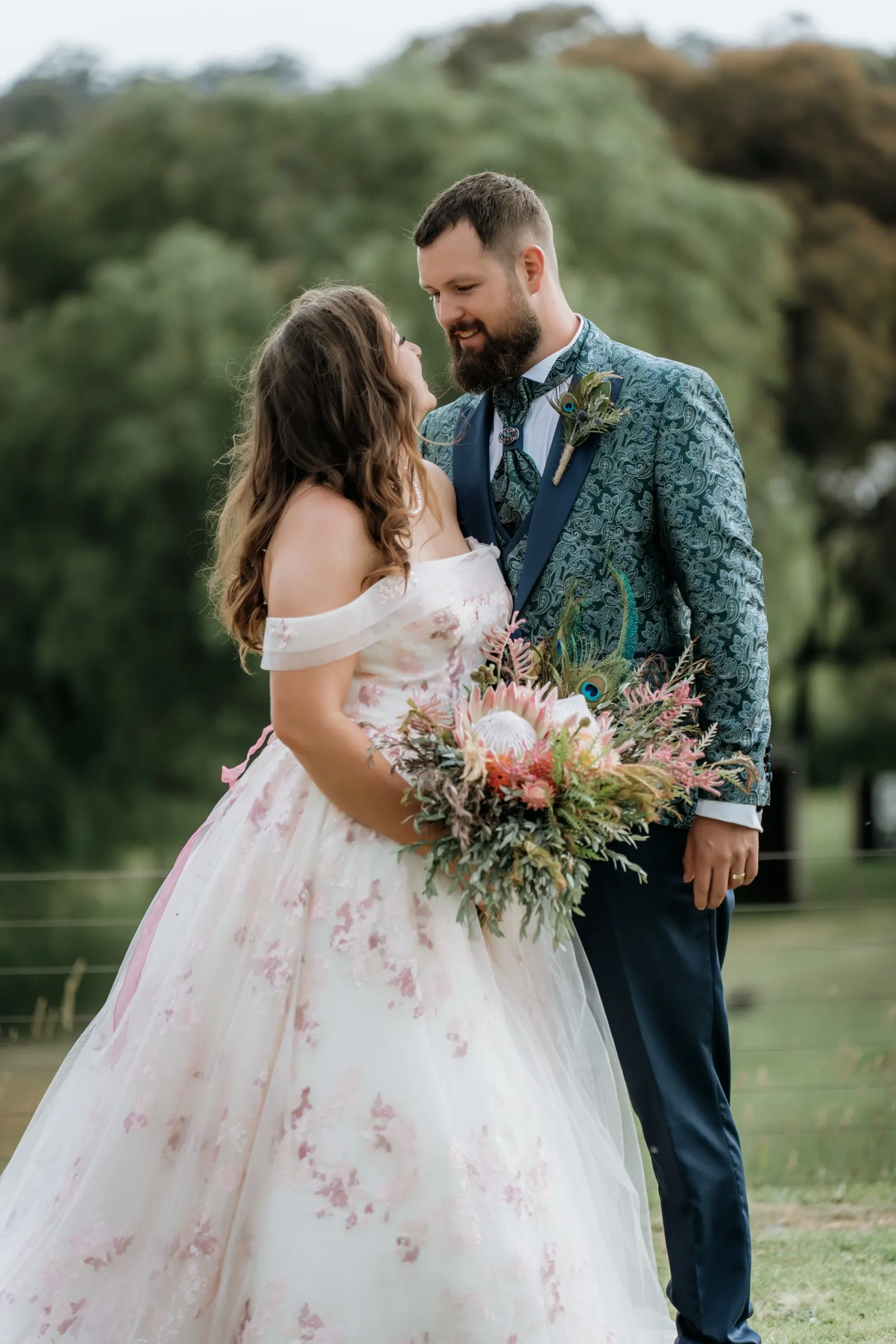 Candid reception moment at Jordy and Nic's wedding